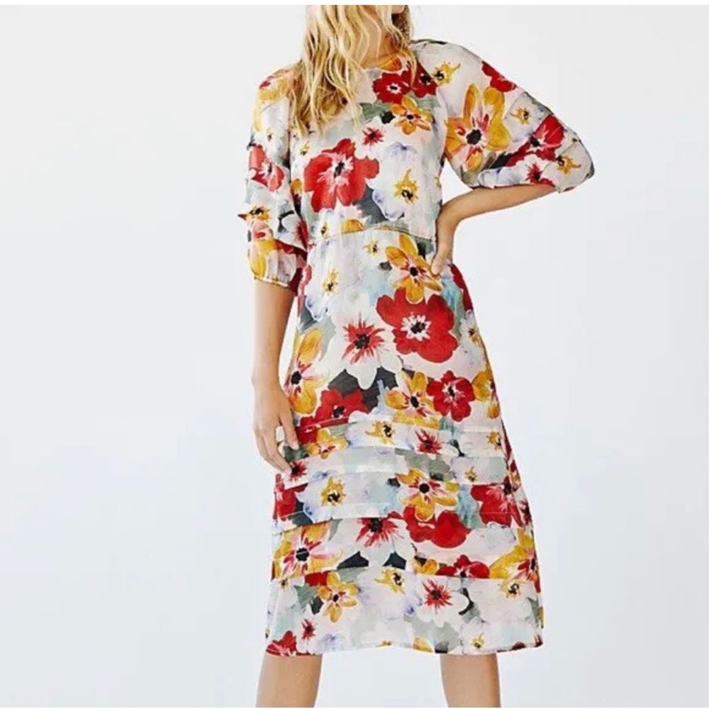New Hansen & Gretel Toulouse Silk Dress Size M
